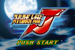 Super Robot Taisen J title screen for GameBoy Advance
